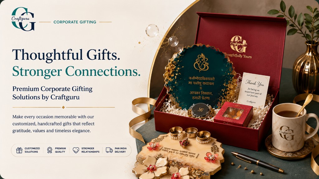 Corporate Gifting — thoughtful resin keepsakes for teams and clients — Craft Guru